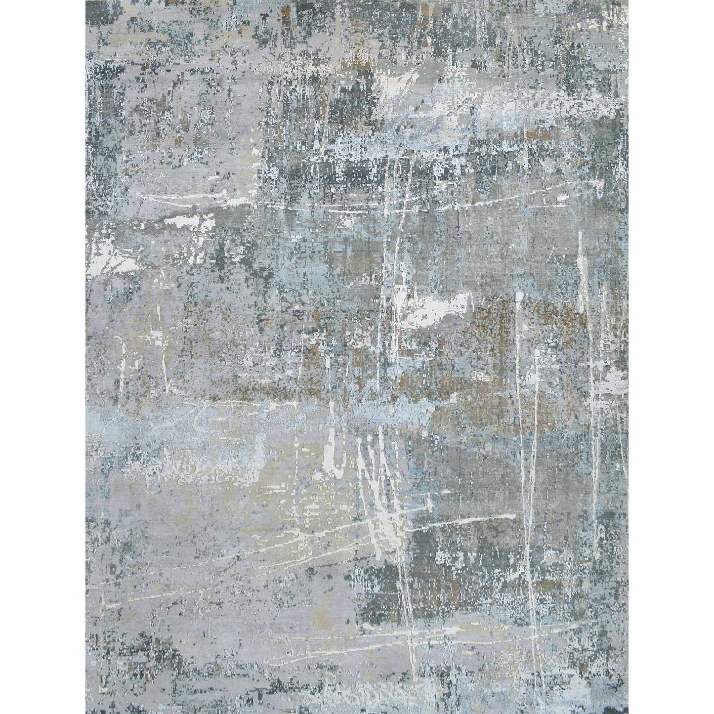 CANVAS ART W/ SILK C9612 ELKO GREY / BLUE