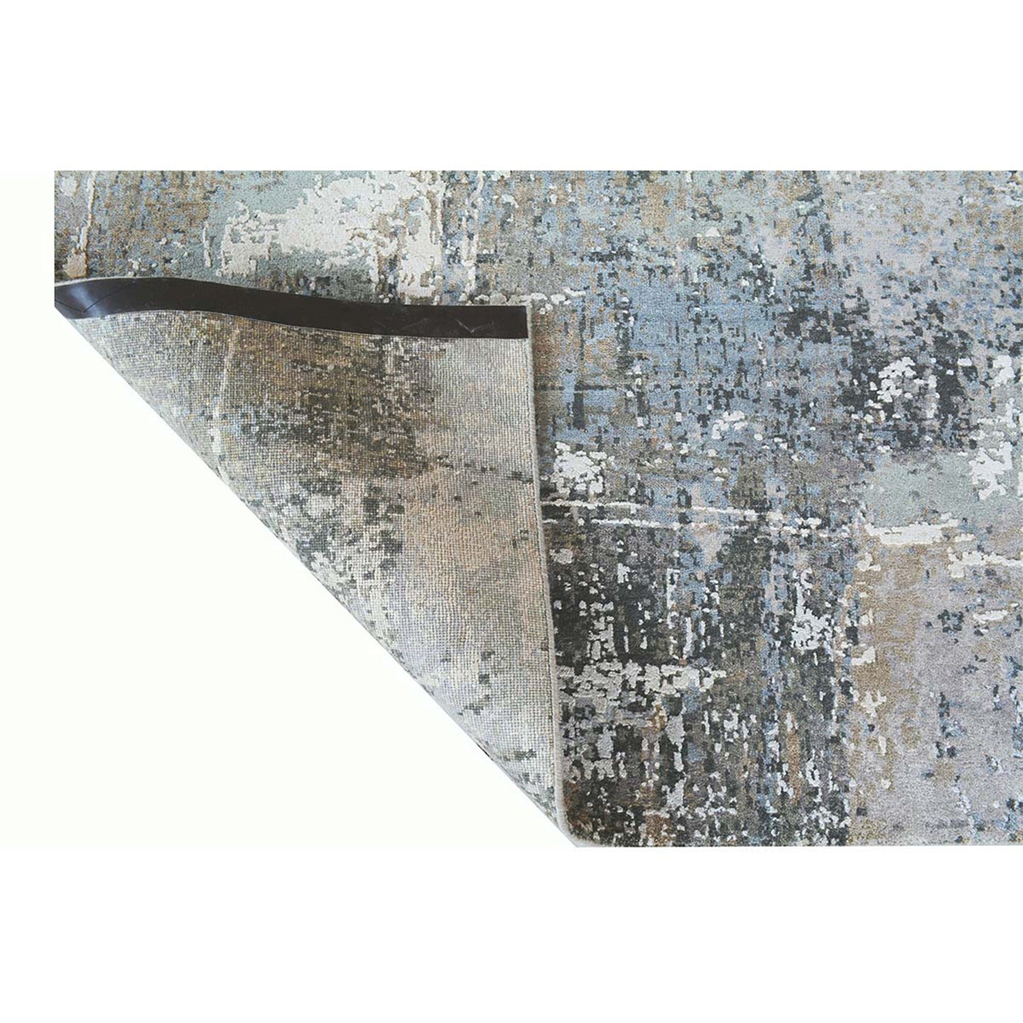 CANVAS ART W/ SILK C9612 ELKO GREY / BLUE