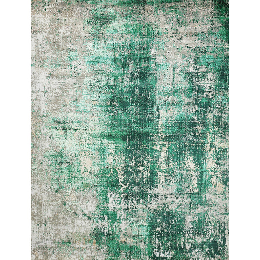 CANVAS ART W/ SILK C9223 GREY / GREEN