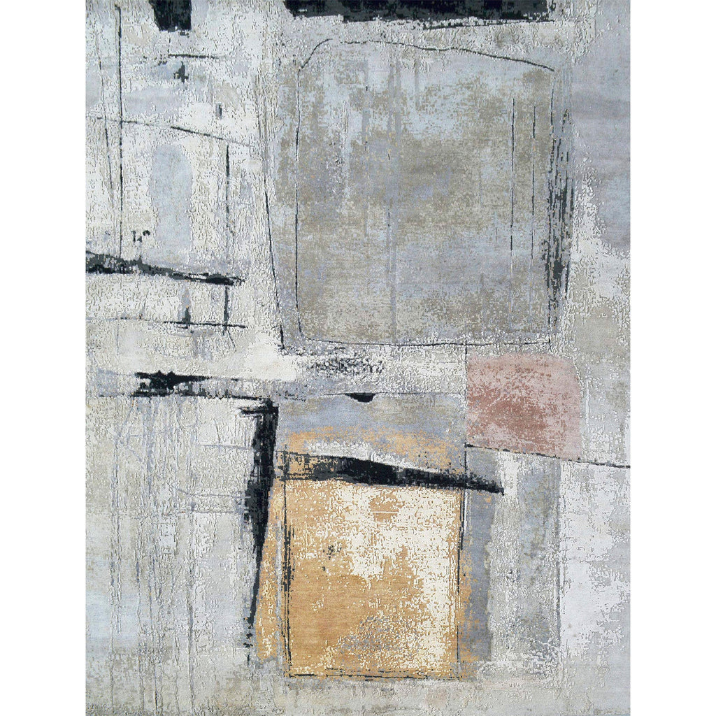 CANVAS ART W/ SILK C9315 SILVER / GOLD