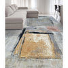 CANVAS ART W/ SILK C9315 SILVER / GOLD