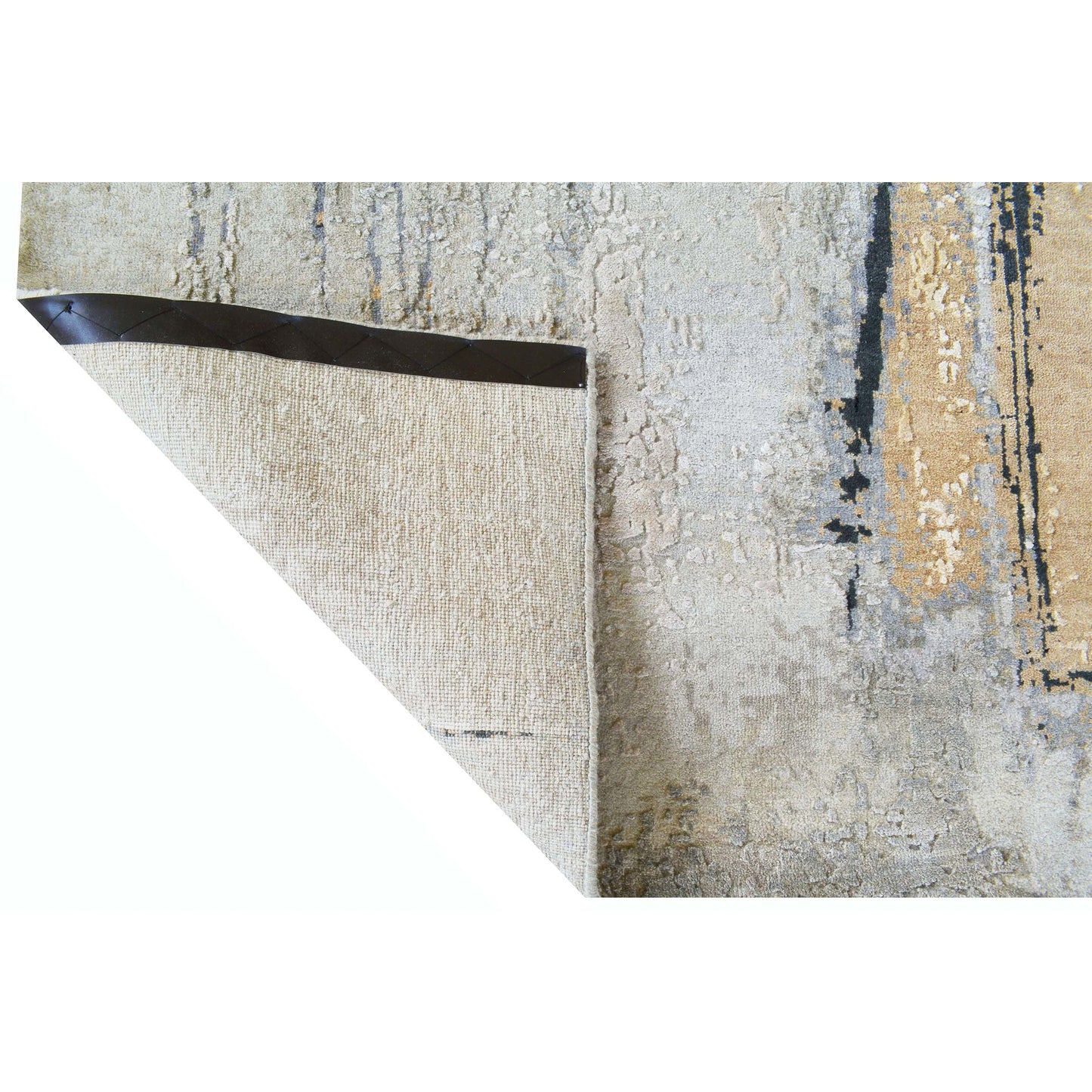 CANVAS ART W/ SILK C9315 SILVER / GOLD