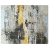 CANVAS ART W/ SILK C9364 CHARCOAL / YELLOW