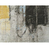 CANVAS ART W/ SILK C9364 CHARCOAL / YELLOW