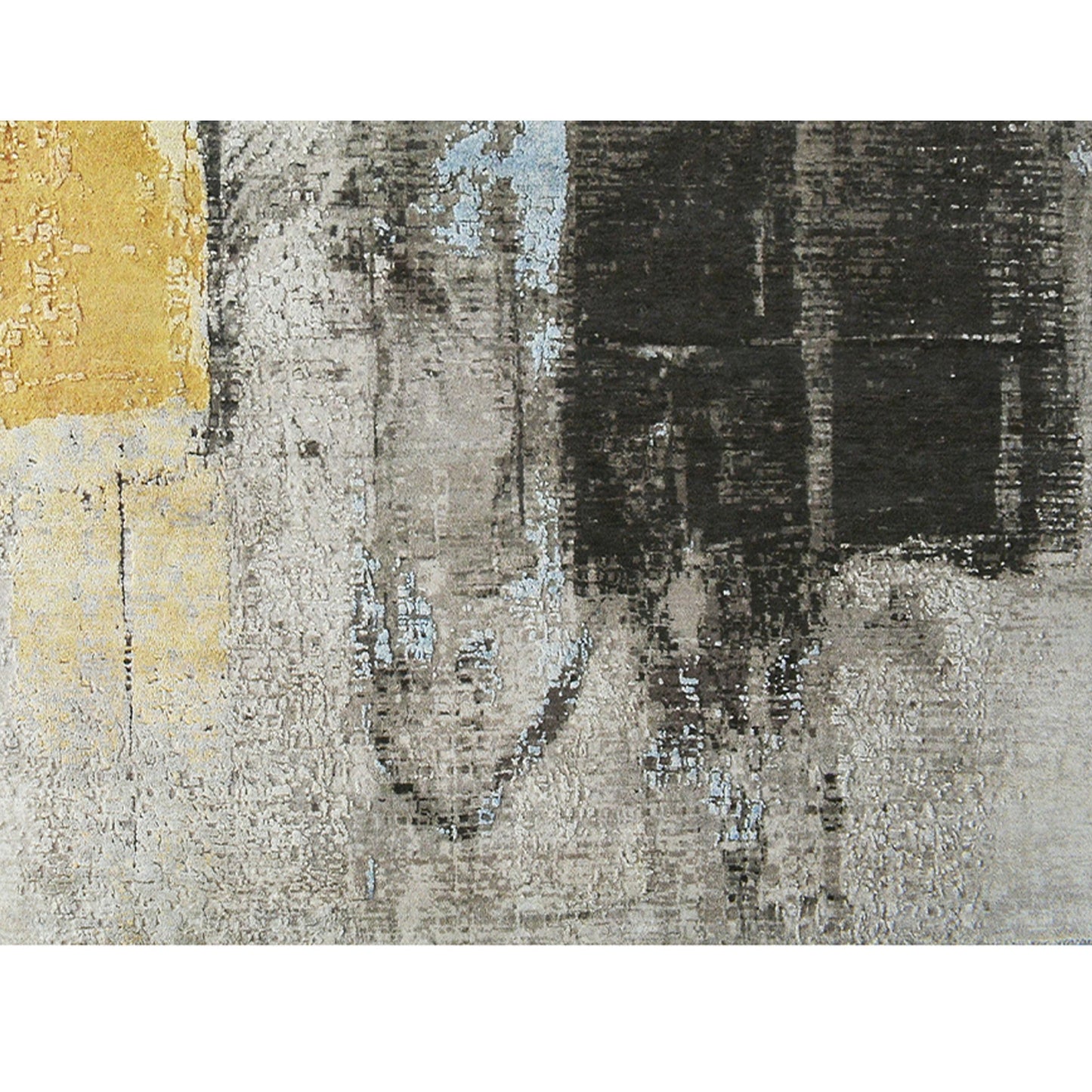 CANVAS ART W/ SILK C9364 CHARCOAL / YELLOW