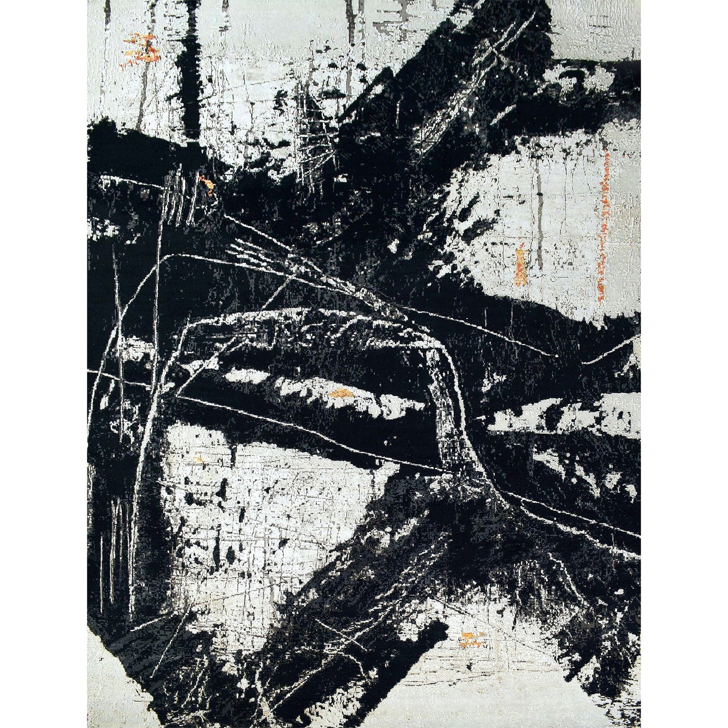 CANVAS ART W/ SILK C9420 BLACK