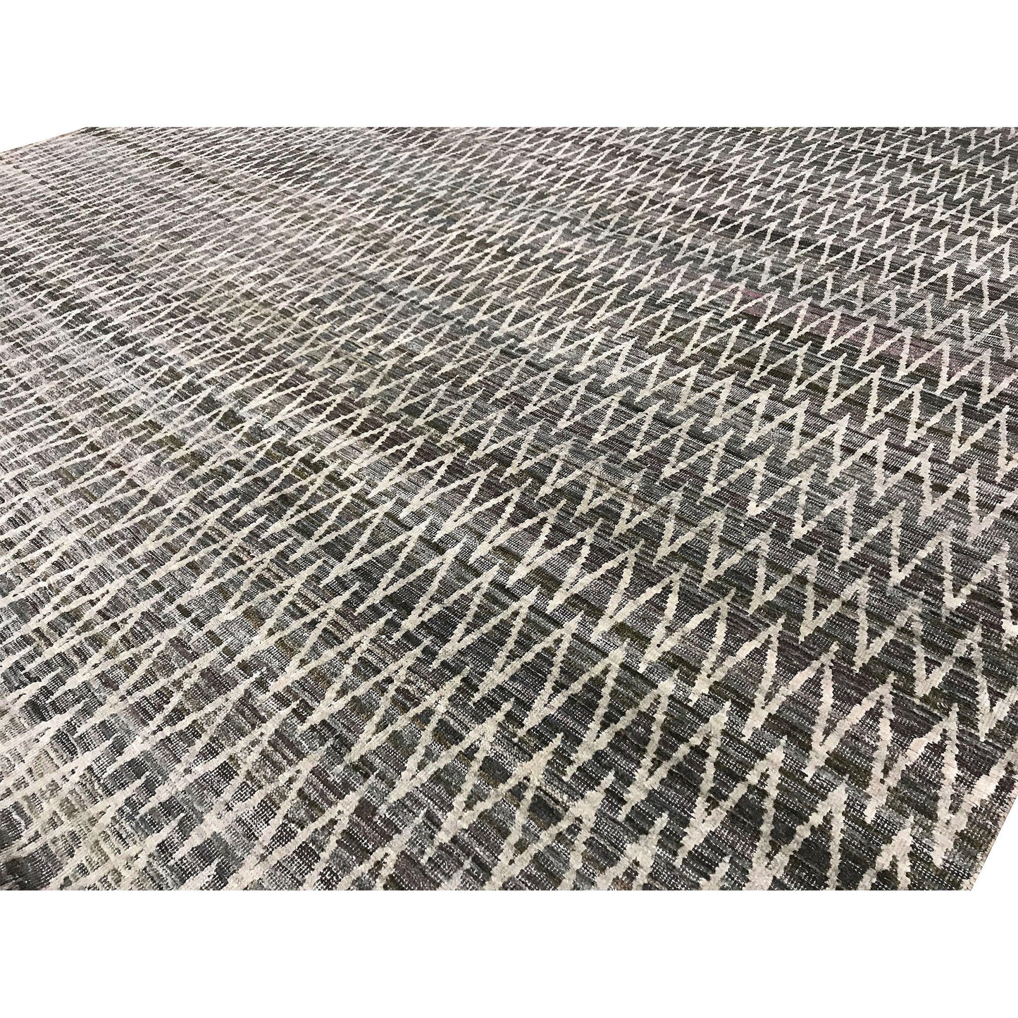CANVAS ART W/ SILK JI162 GREY / SILVER