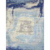 CANVAS ART W/ SILK JOR81 GREY / BLUE