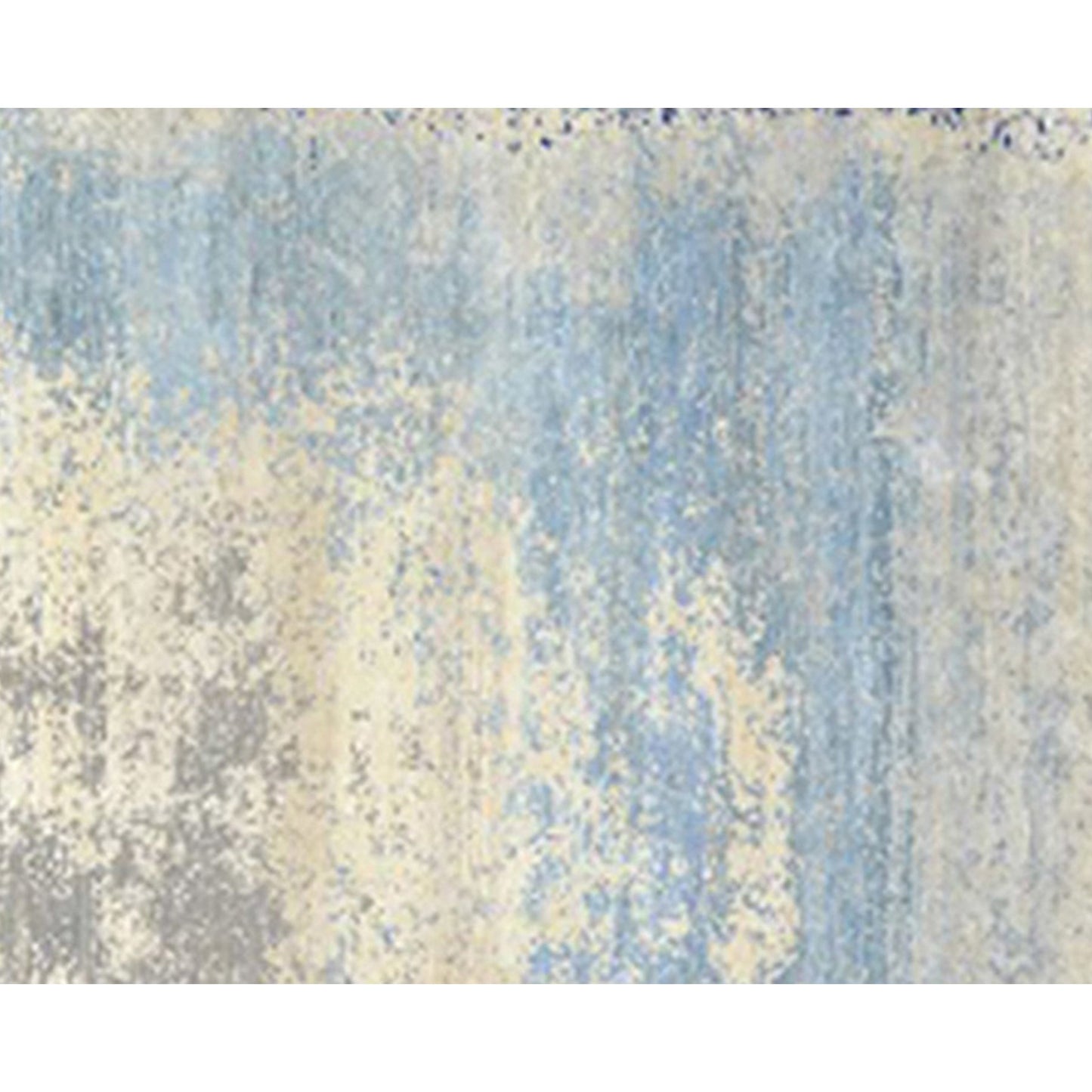 CANVAS ART W/ SILK JOR81 GREY / BLUE