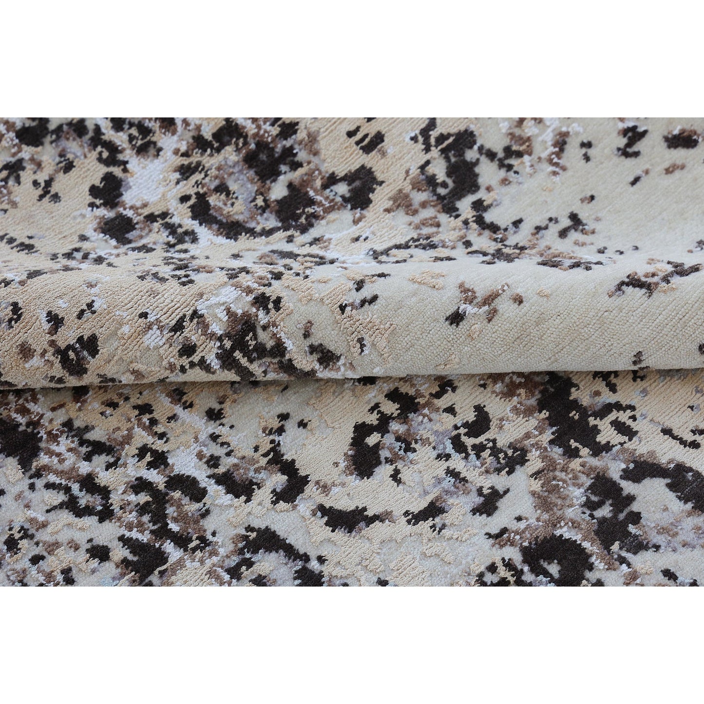 CANVAS ART W/ SILK OC201 BEIGE / CHARCOAL