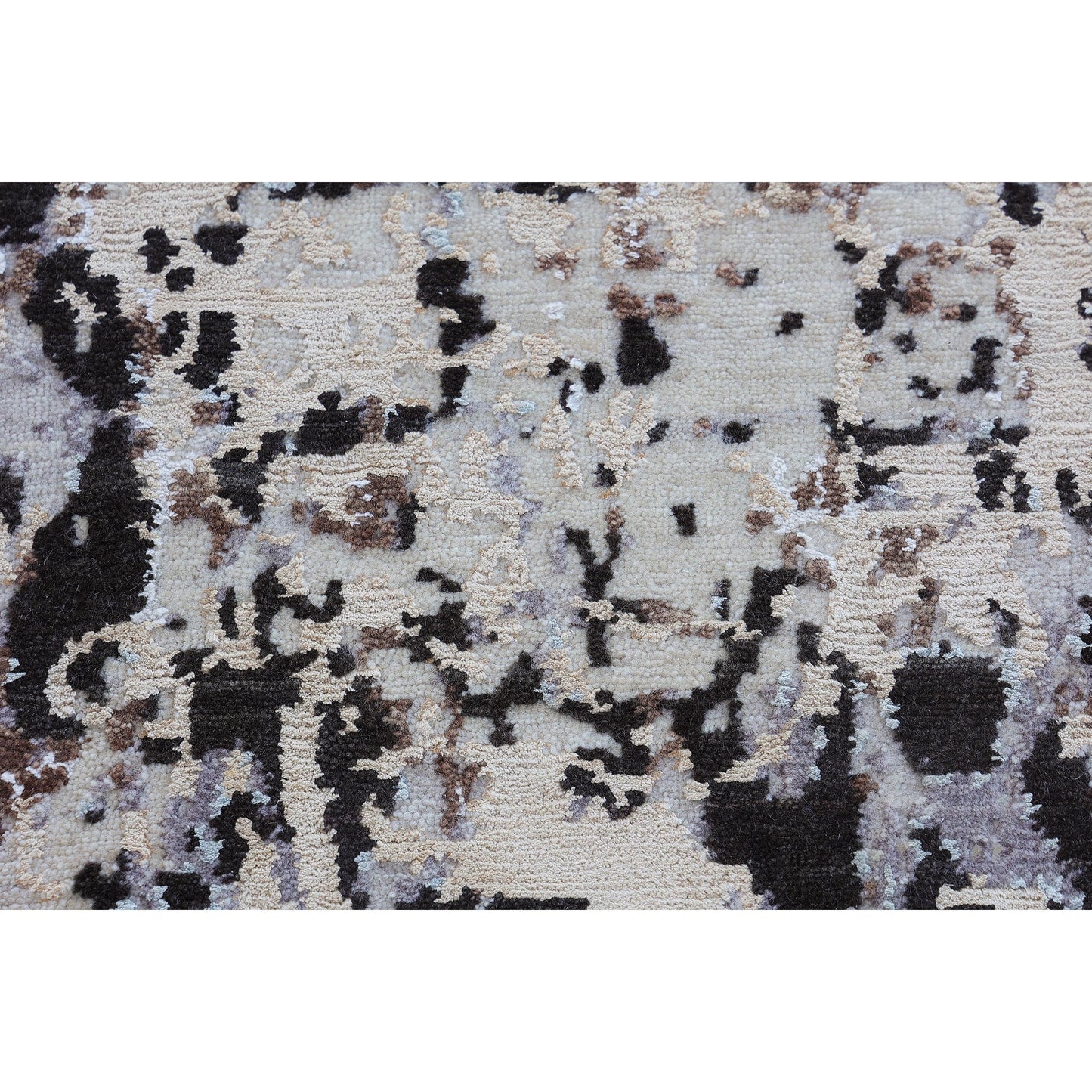 CANVAS ART W/ SILK OC201 BEIGE / CHARCOAL