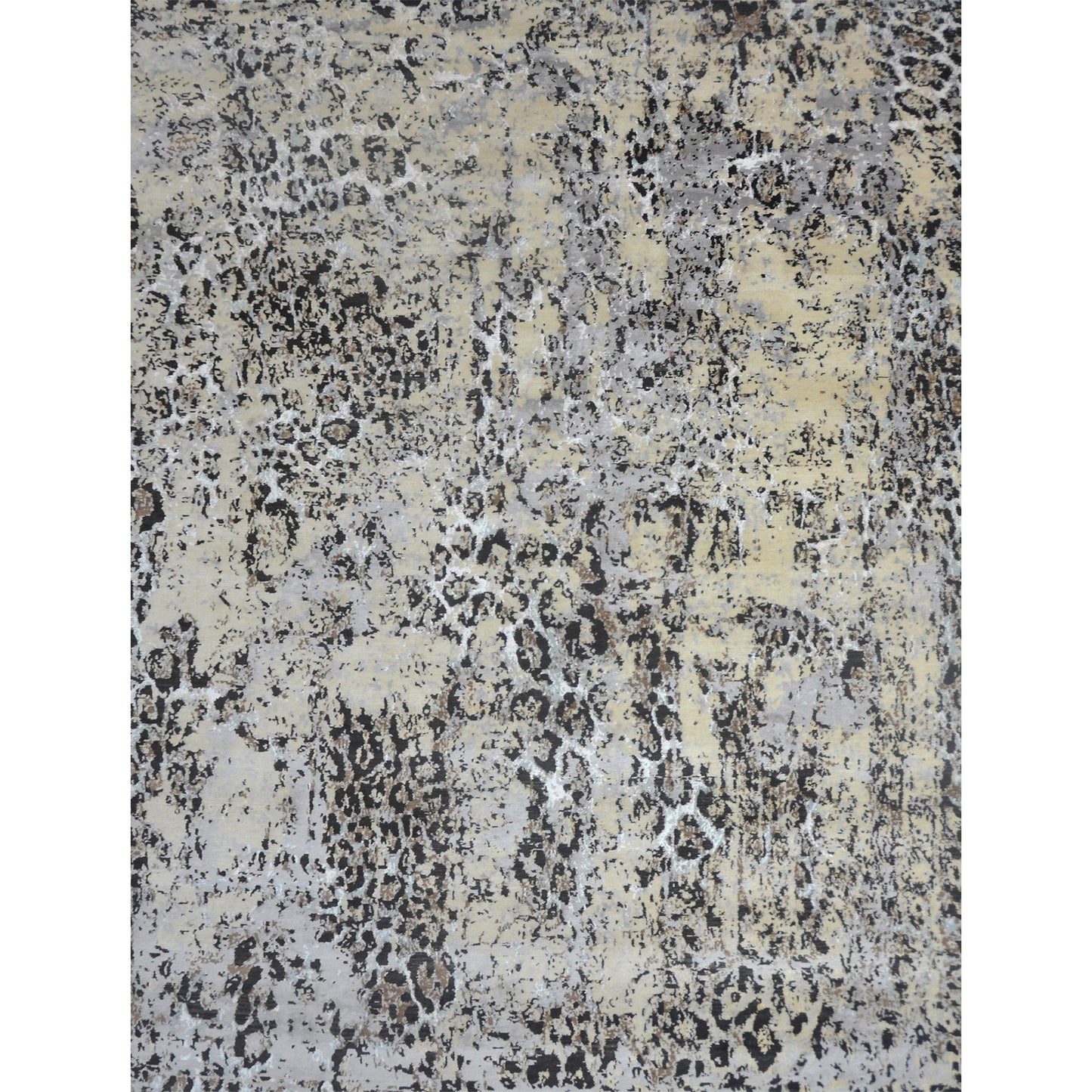 CANVAS ART W/ SILK OC201 BEIGE / LIGHT BLUE