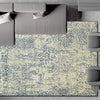 CANVAS ART W/ SILK OC201 IVORY / GREY
