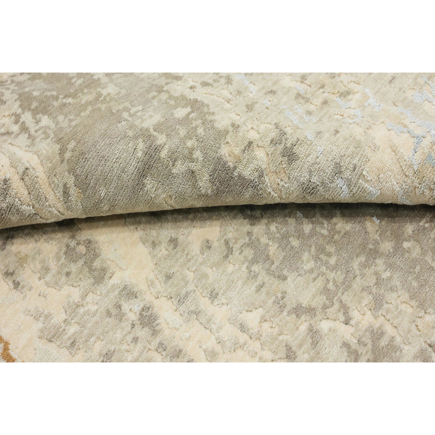 CANVAS ART W/ SILK OC202 BEIGE / BROWN