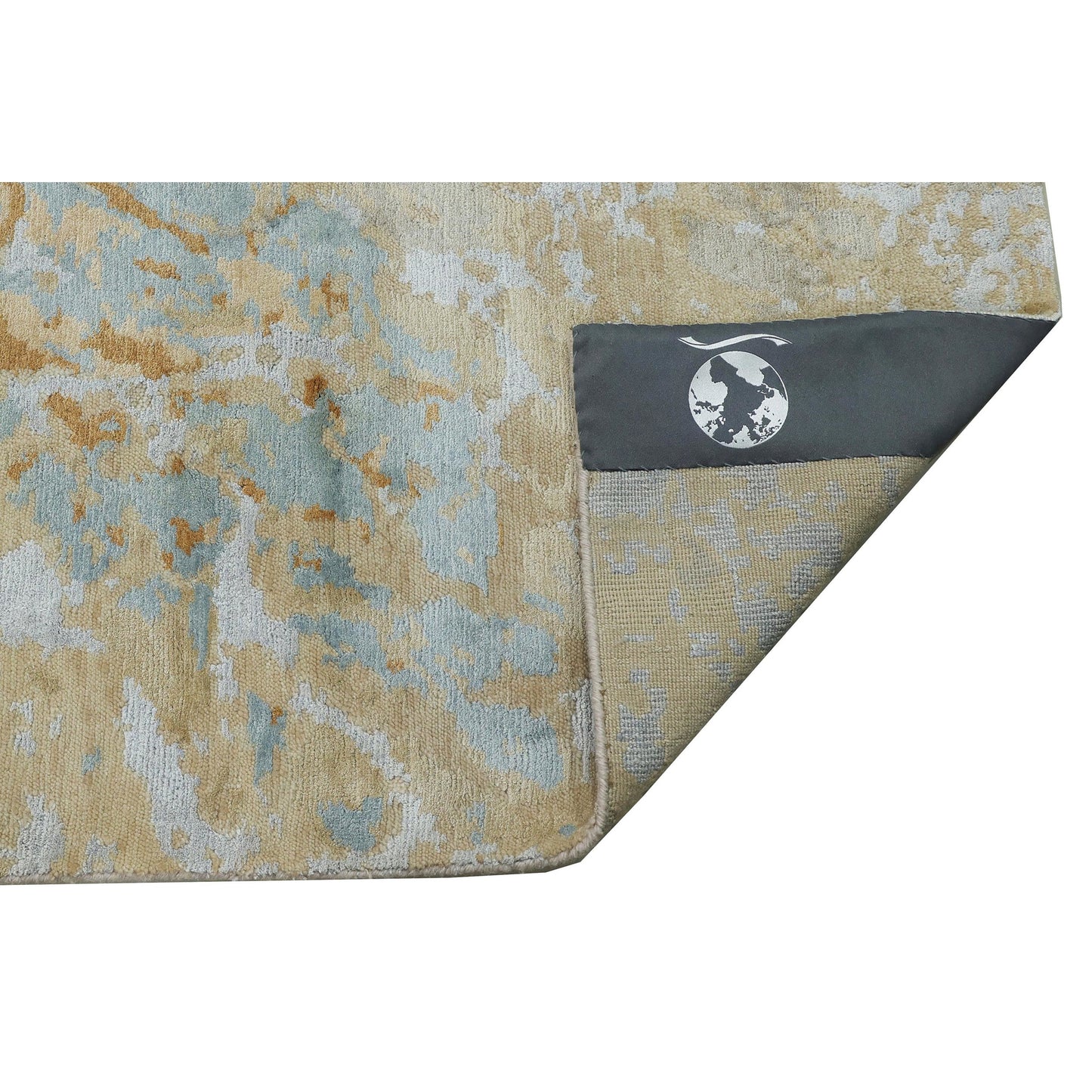 CANVAS ART W/ SILK OC202 BEIGE / BROWN