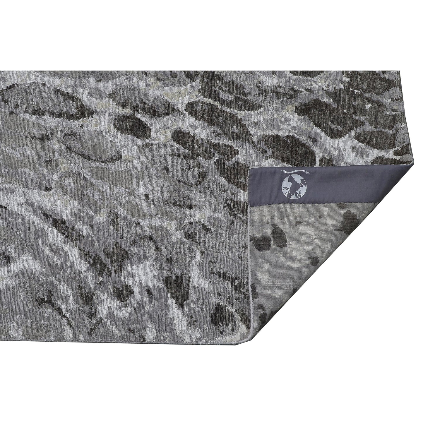 CANVAS ART W/ SILK OC202 IVORY / GREY