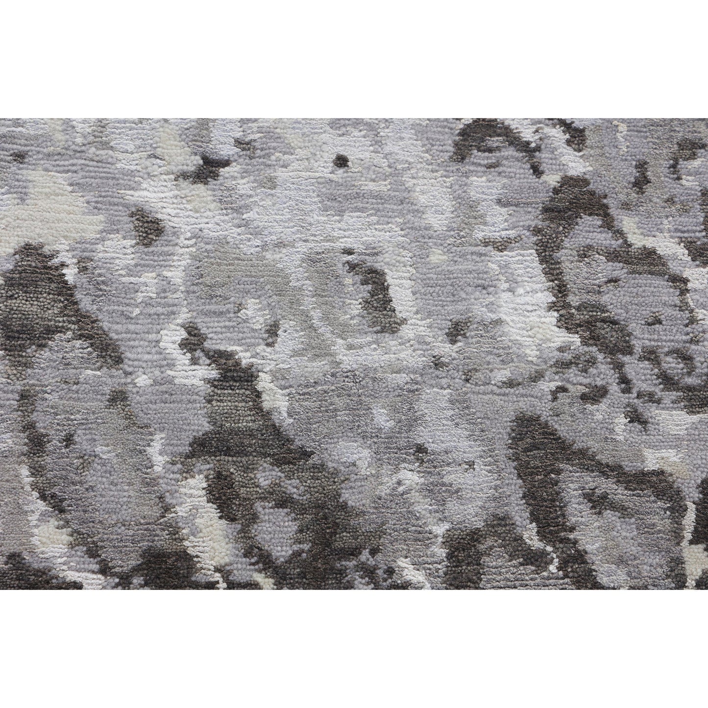 CANVAS ART W/ SILK OC202 IVORY / GREY