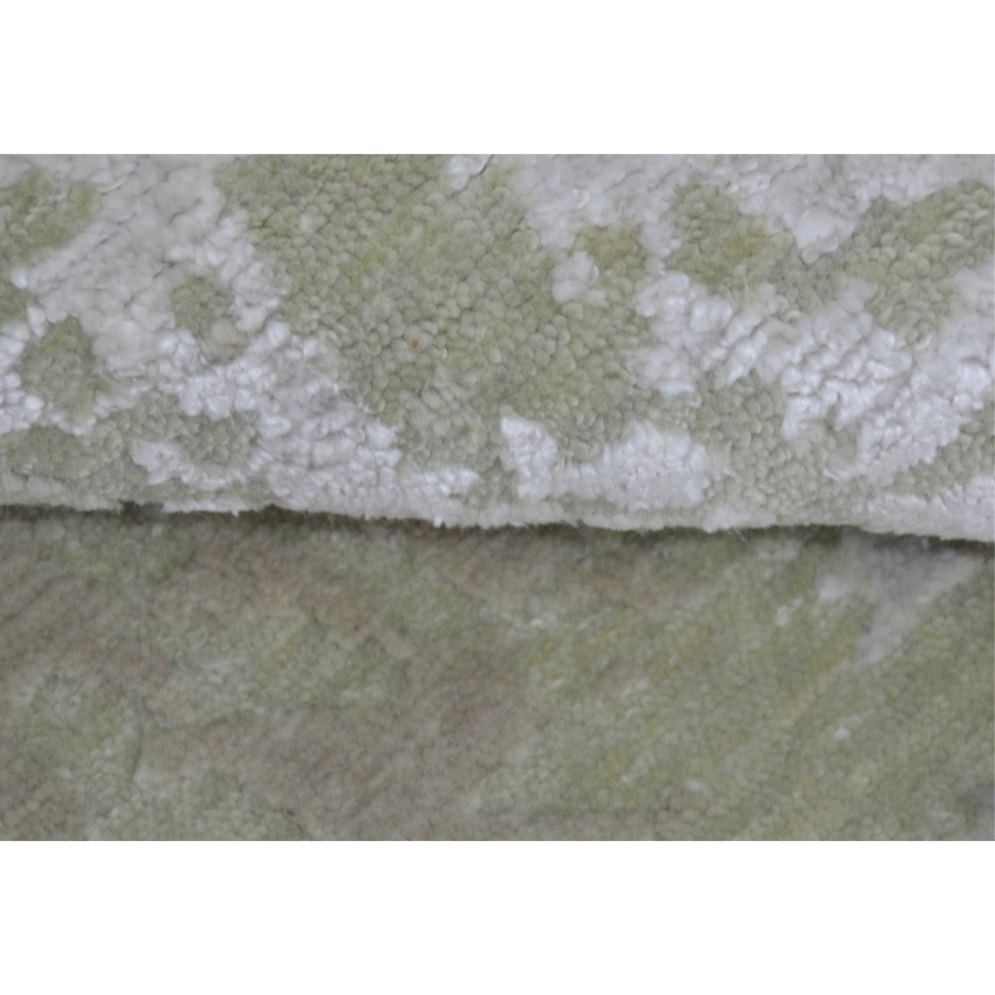 CANVAS ART W/ SILK OC202 IVORY / LIGHT-GREEN