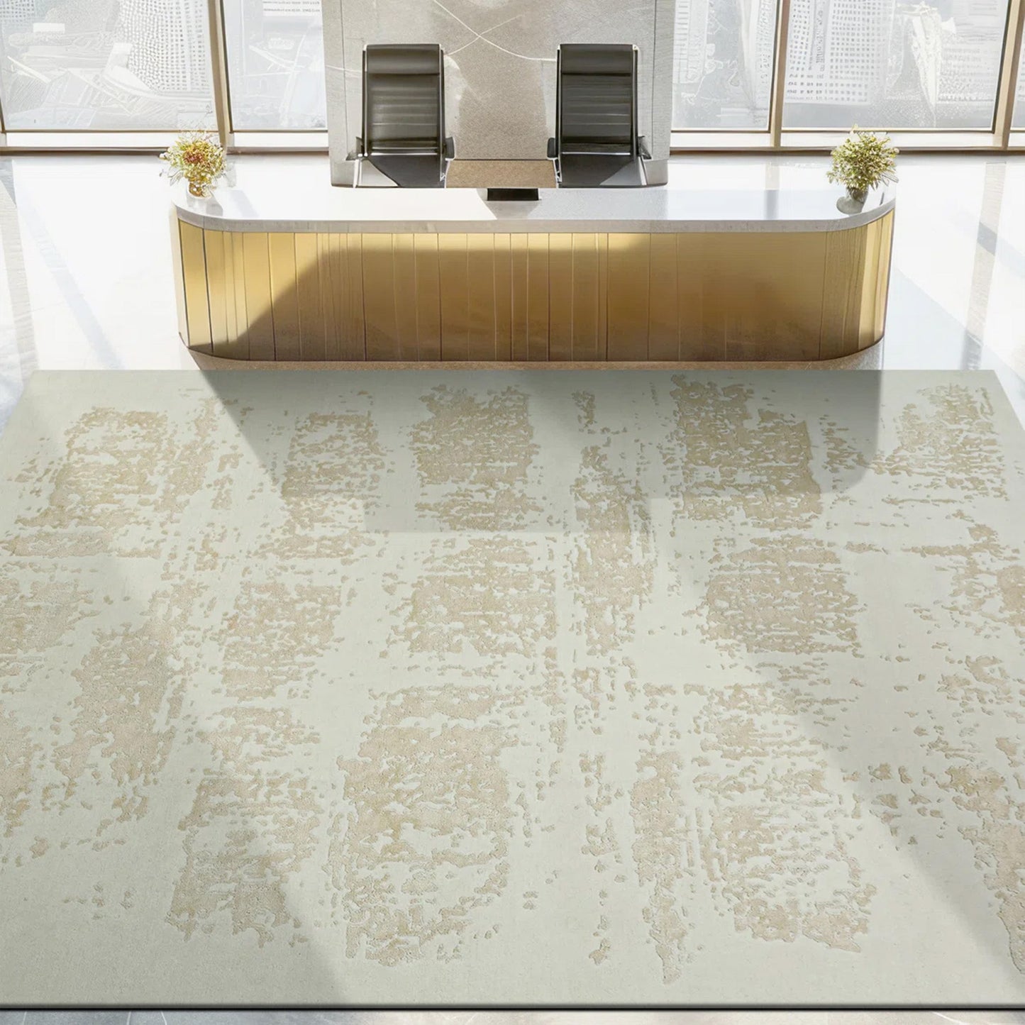 CANVAS ART W/ SILK OC320 WHITE