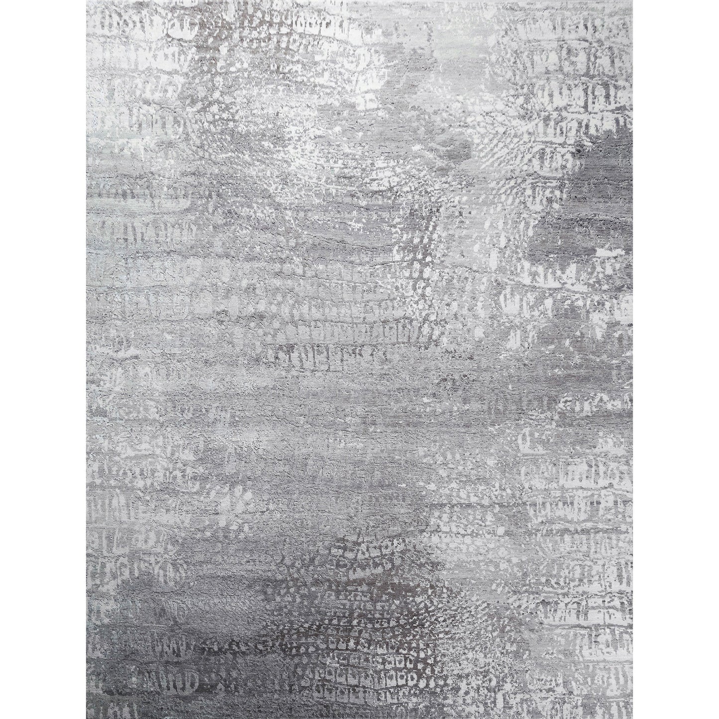 CANVAS ART W/ SILK RV903 SILVER / GREY