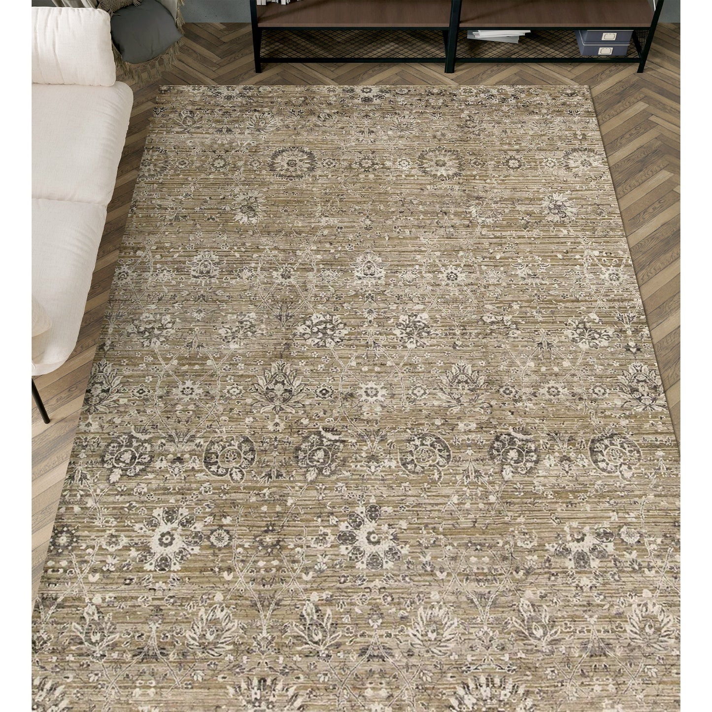 CANVAS ART W/ SILK SA-38 CAMEL / SILVER
