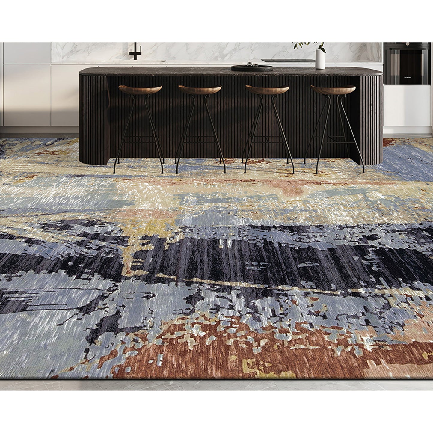 CANVAS ART CR803 BLUE / RUST