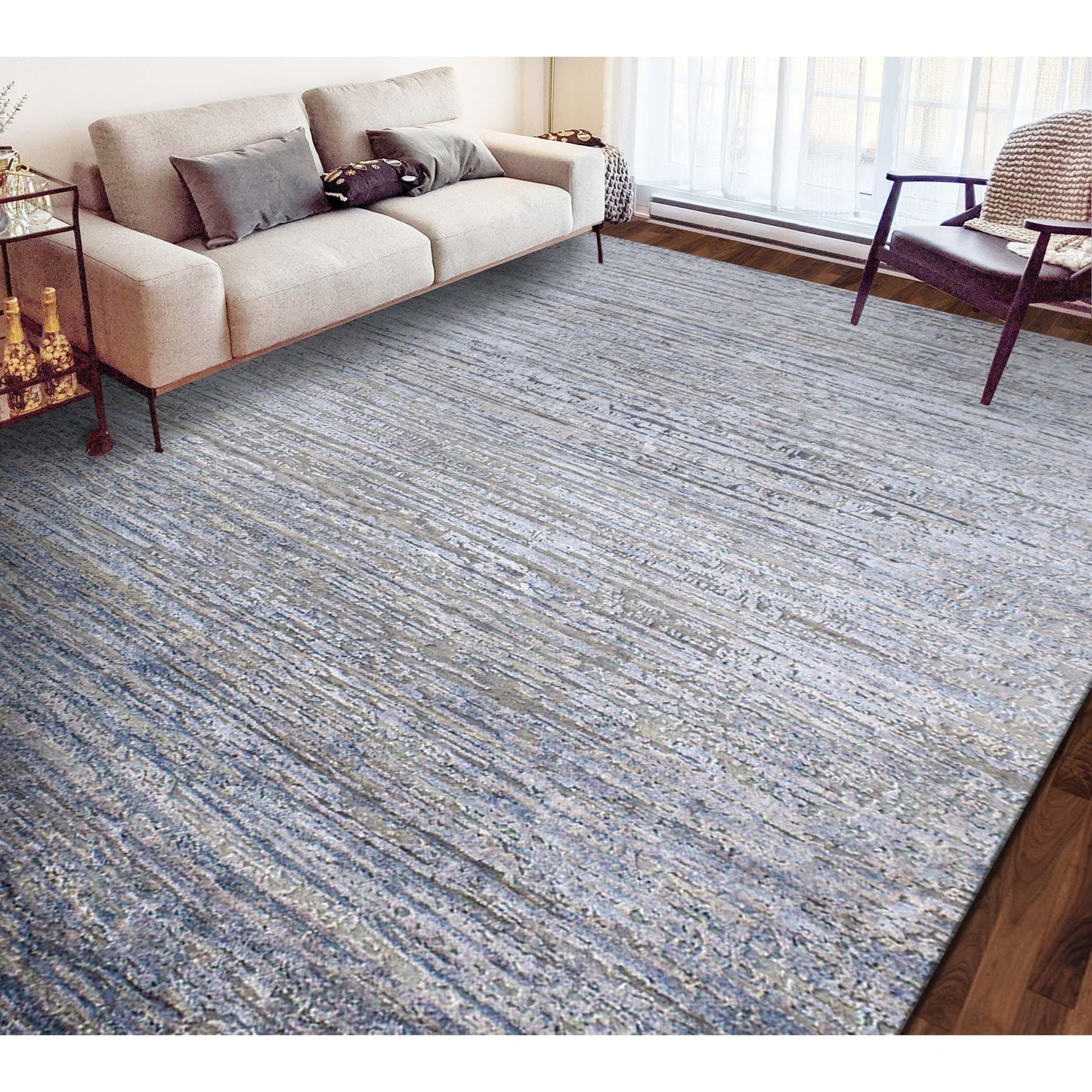 CANVAS ART J1029 SILVER / BLUE