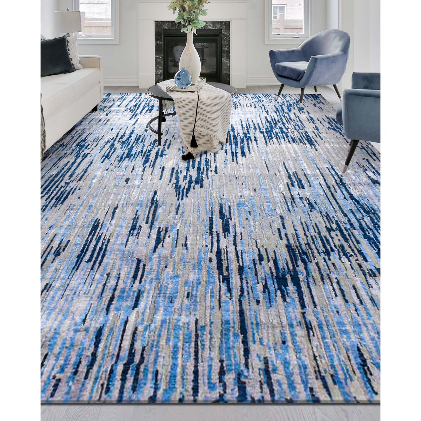 CANVAS ART J1031 SILVER / BLUE