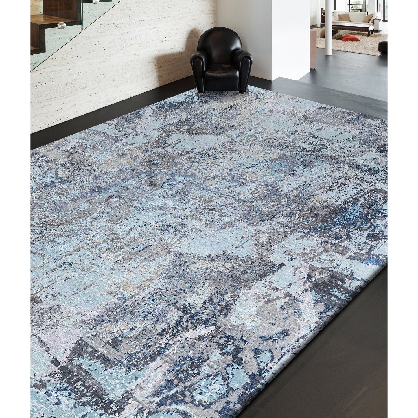 CANVAS ART J1160 LIGHT BLUE / GREY