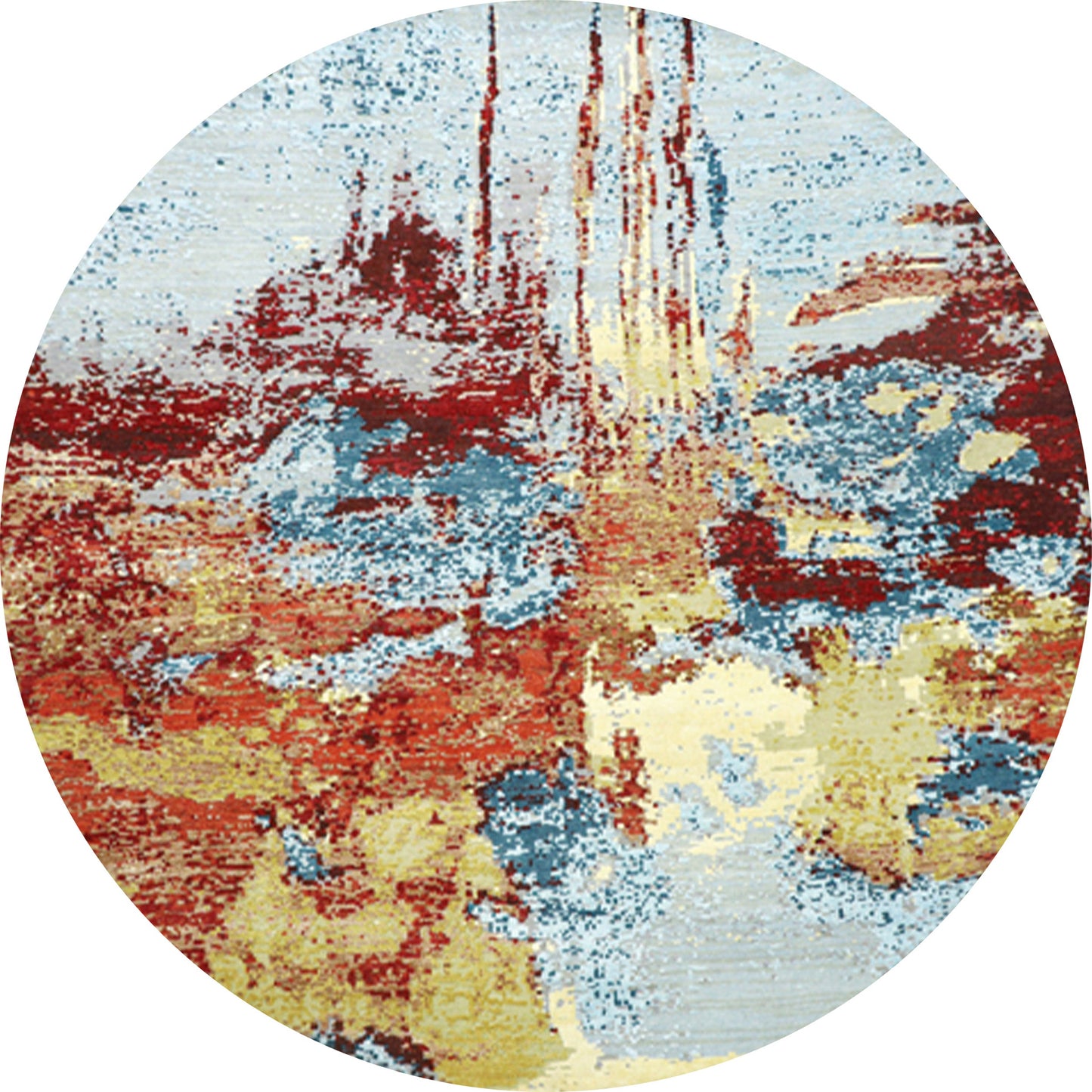 CANVAS ART J1169 BLUE / RED