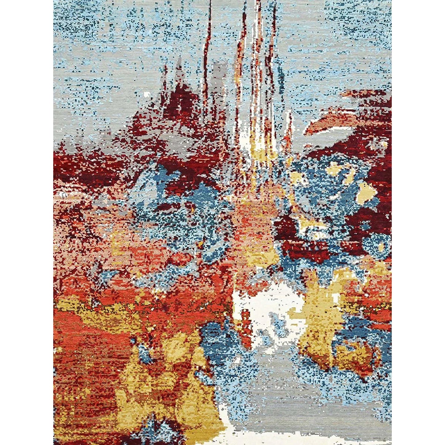 CANVAS ART J1169 SILVER / RUST