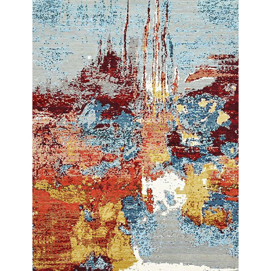 CANVAS ART J1169 SILVER / RUST