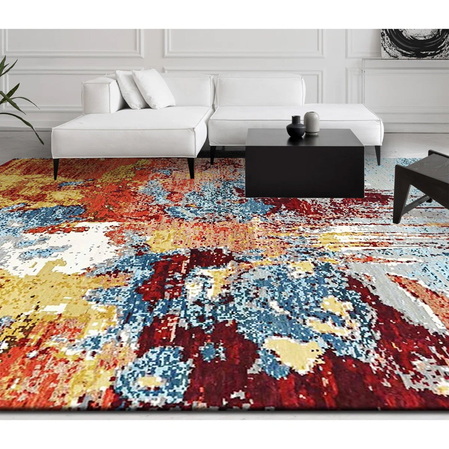 CANVAS ART J1169 SILVER / RUST