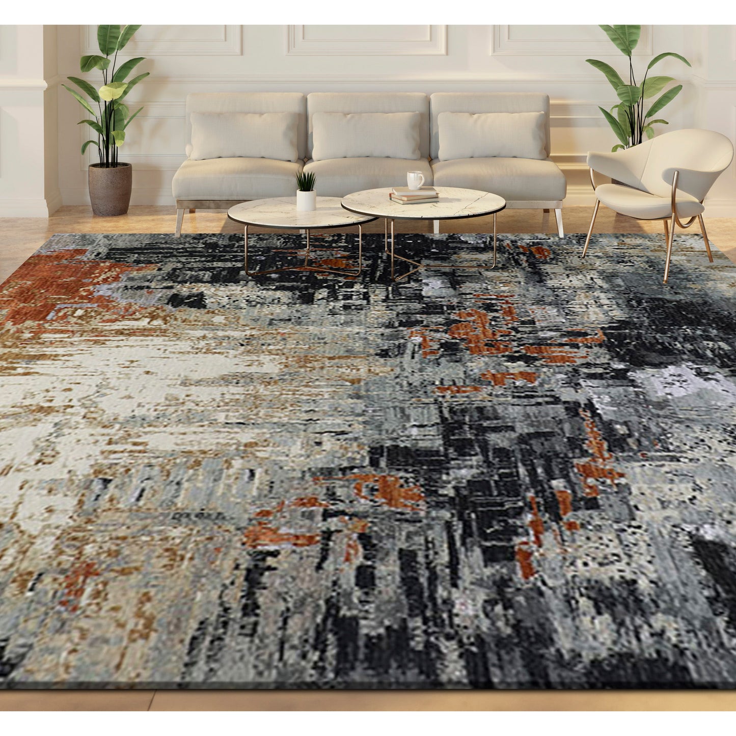 CANVAS ART KA106 GREY / BLACK