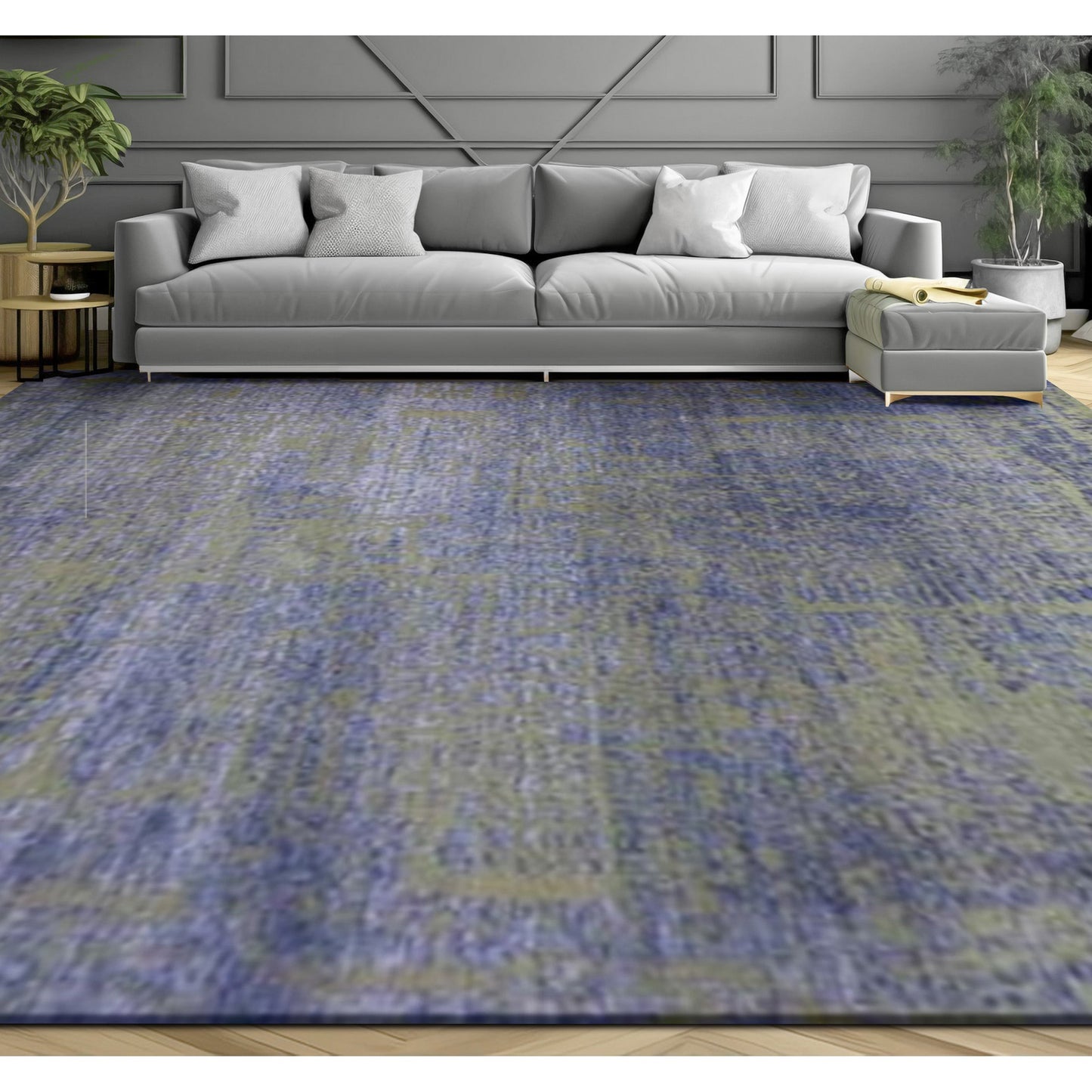 CANVAS ART KA461 GREY / DARK BLUE