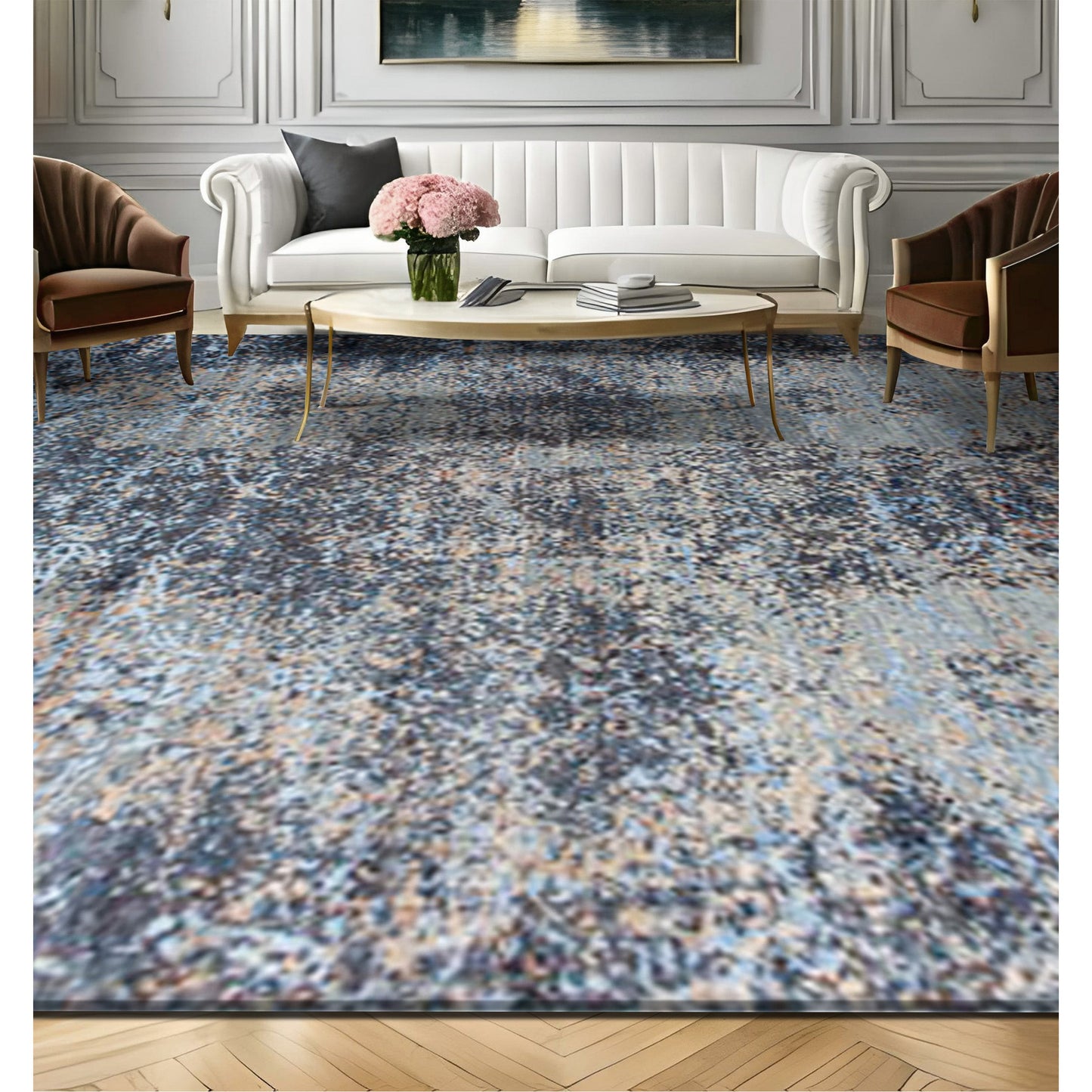CANVAS ART ND-03 BLUE / GREY