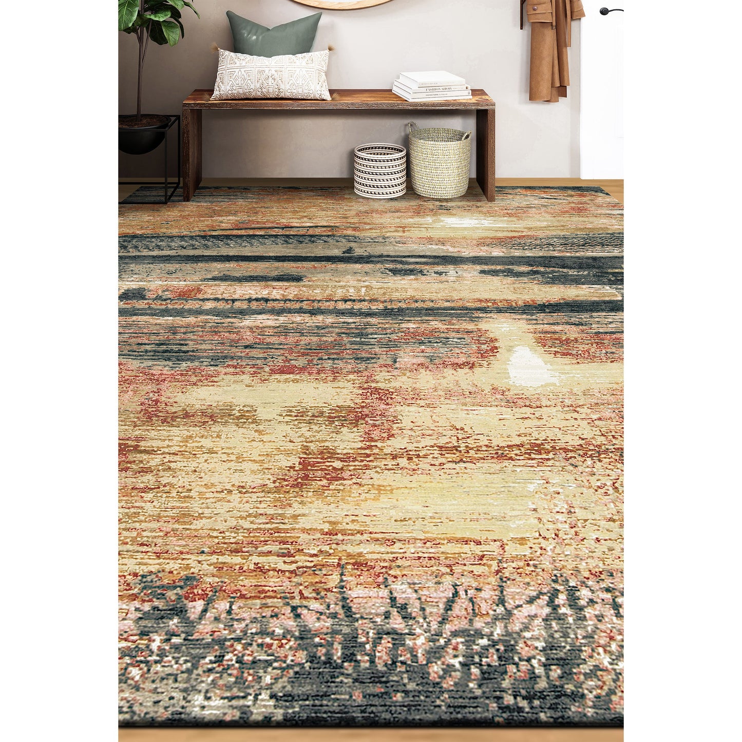CANVAS ART W/ SILK A6015 MULTI