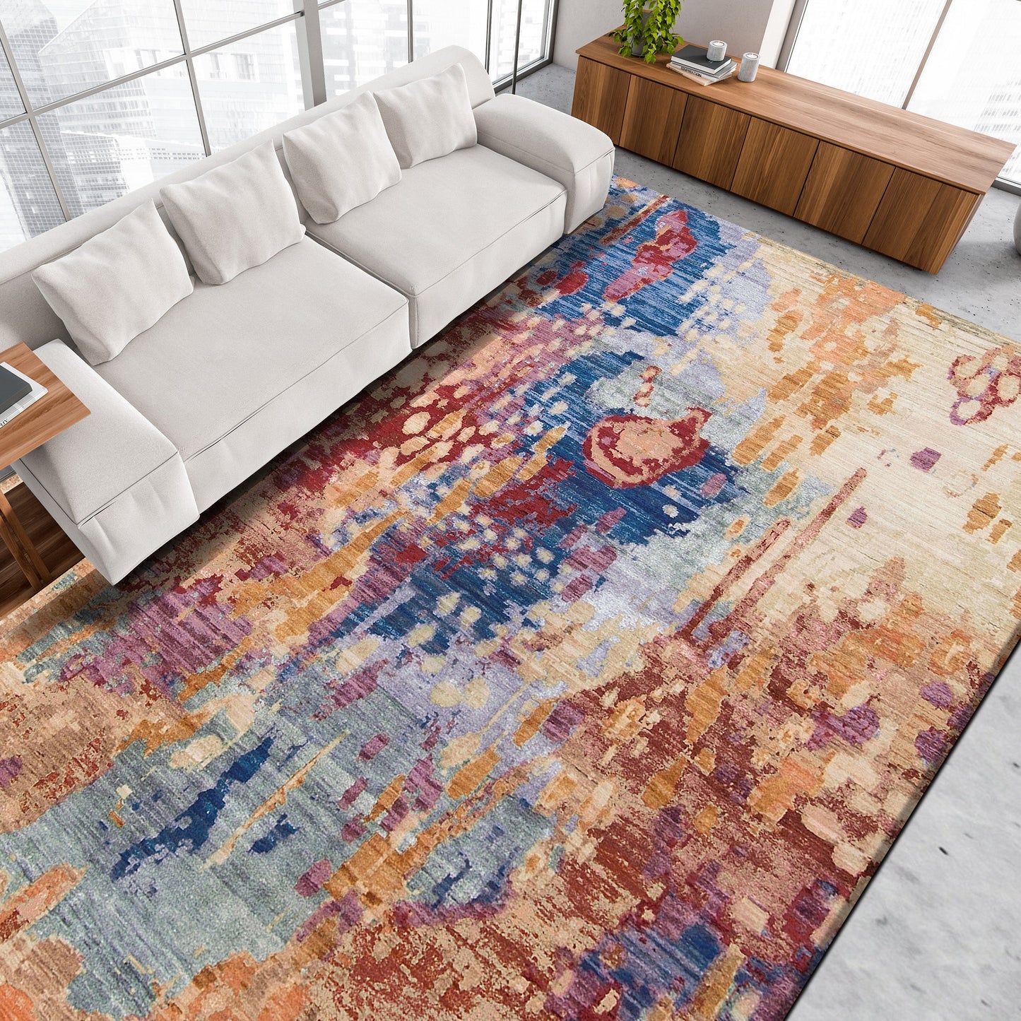 CANVAS ART W/ SILK A6026 MULTI