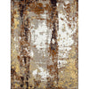 CANVAS ART W/ SILK CR801 BEIGE / RUST
