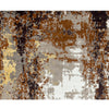 CANVAS ART W/ SILK CR801 BEIGE / RUST