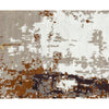 CANVAS ART W/ SILK CR801 BEIGE / RUST