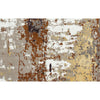CANVAS ART W/ SILK CR801 BEIGE / RUST