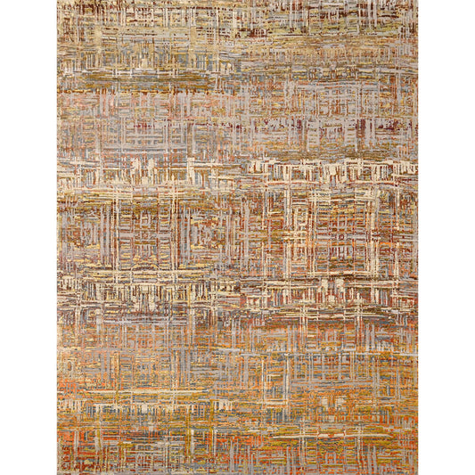 CANVAS ART W/ SILK J1028 BEIGE / GOLD