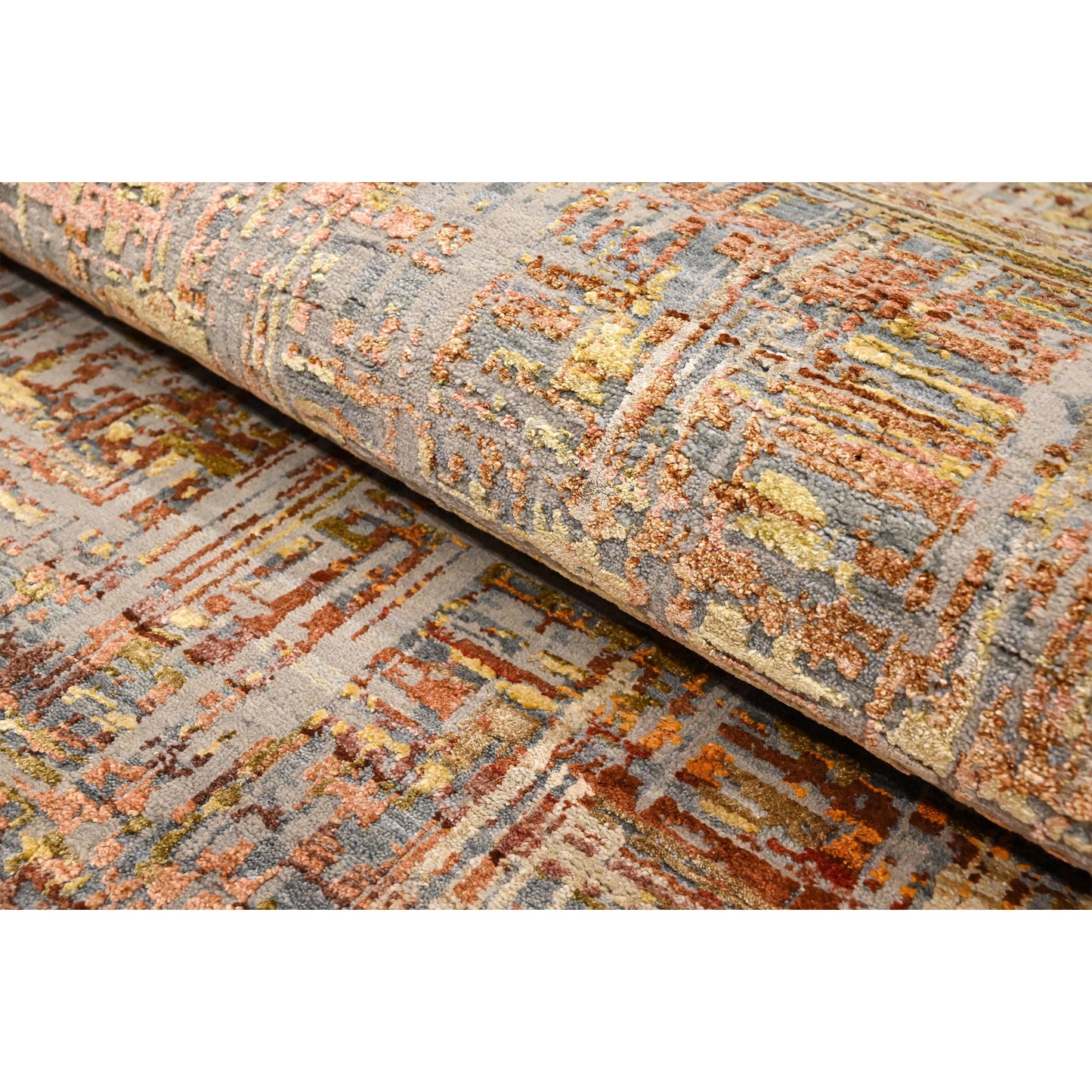 CANVAS ART W/ SILK J1028 BEIGE / GOLD