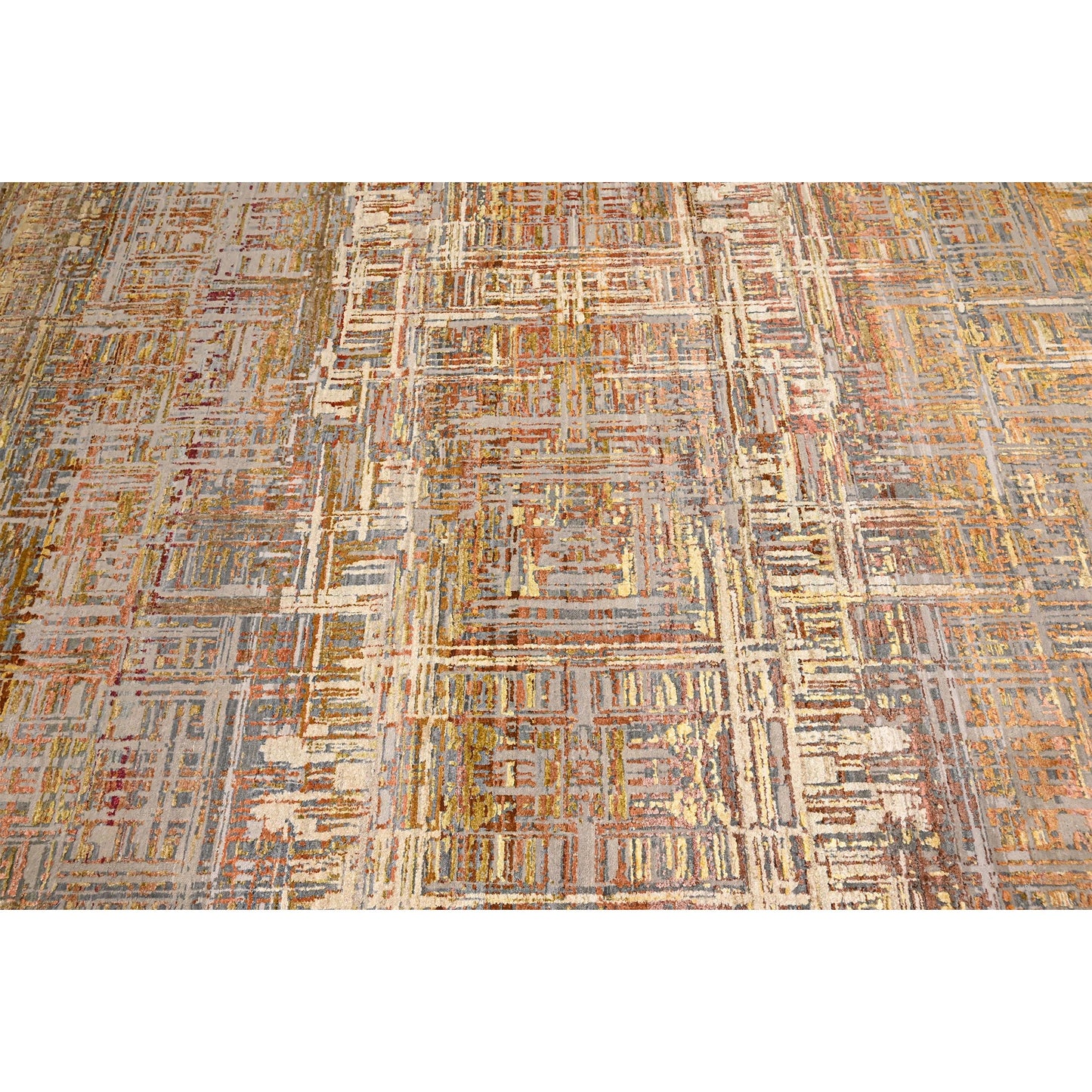 CANVAS ART W/ SILK J1028 BEIGE / GOLD