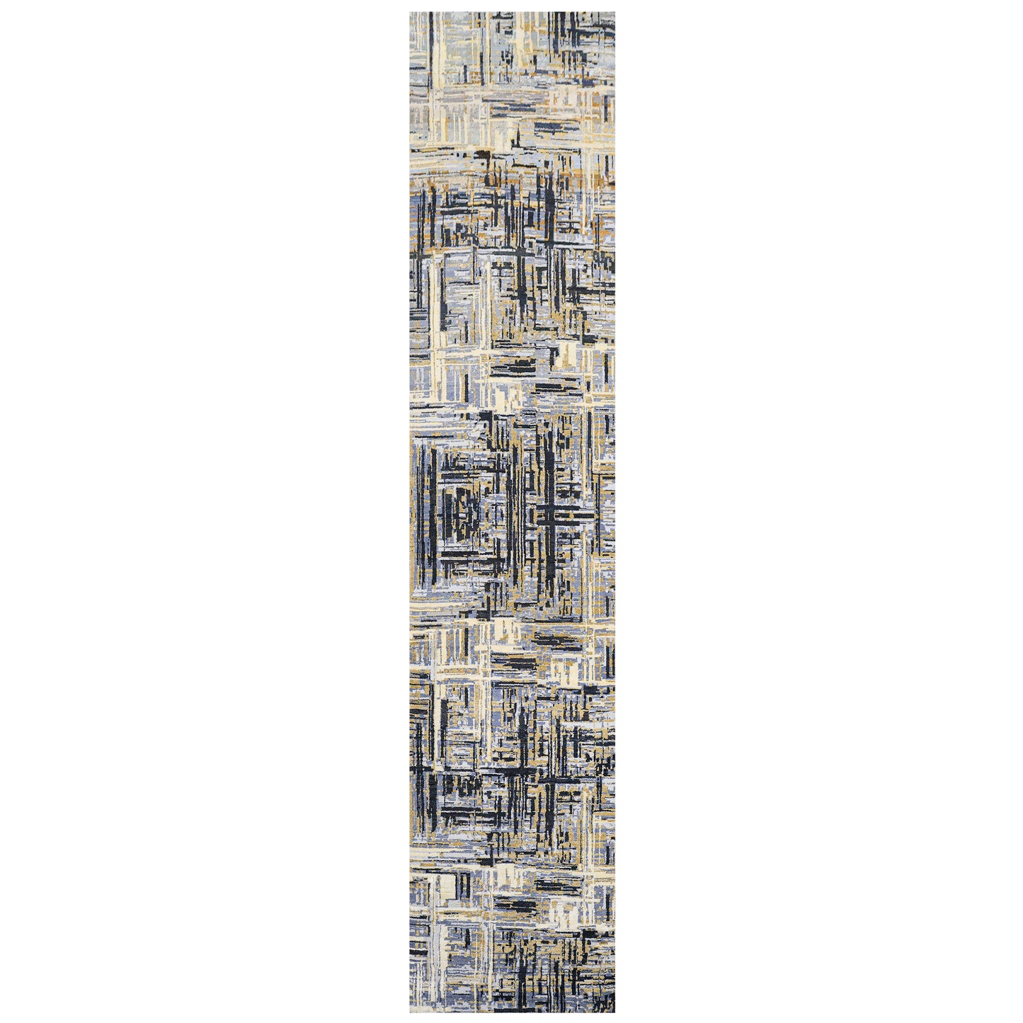 CANVAS ART W/ SILK J1028 GOLD / CHARCOAL