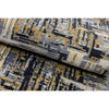 CANVAS ART W/ SILK J1028 GOLD / CHARCOAL