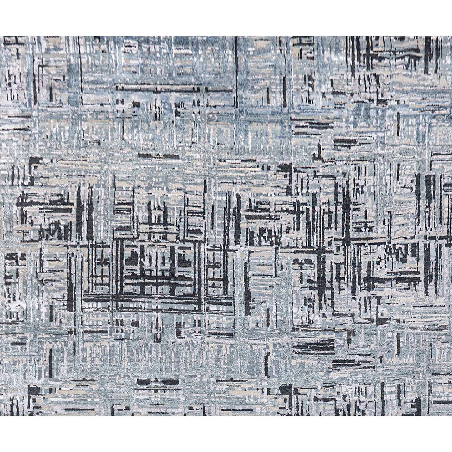 CANVAS ART W/ SILK J1028 SILVER / CHARCOAL