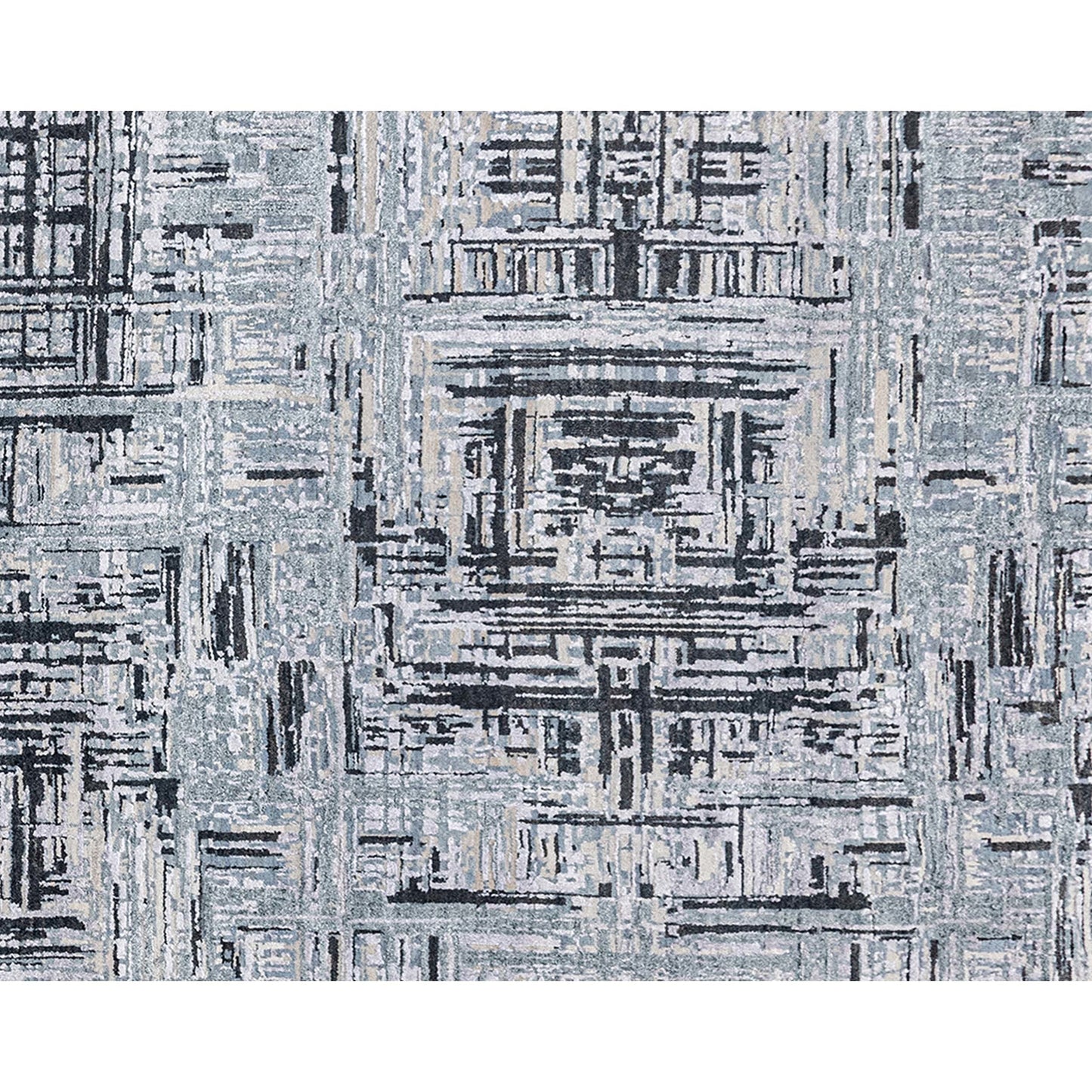 CANVAS ART W/ SILK J1028 SILVER / CHARCOAL