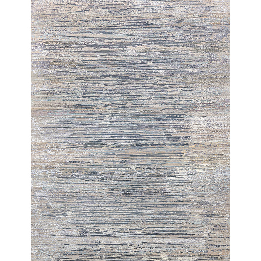 CANVAS ART W/ SILK J1029 SILVER / GREY